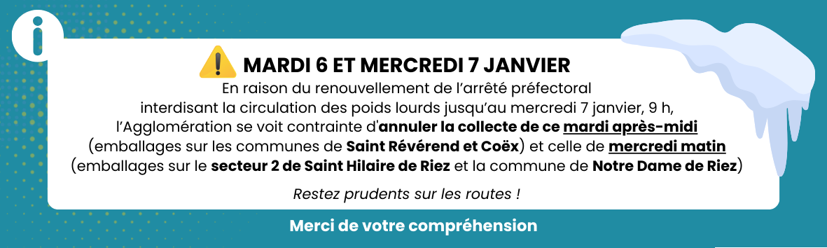 07.01.2026 - Collectes annulées