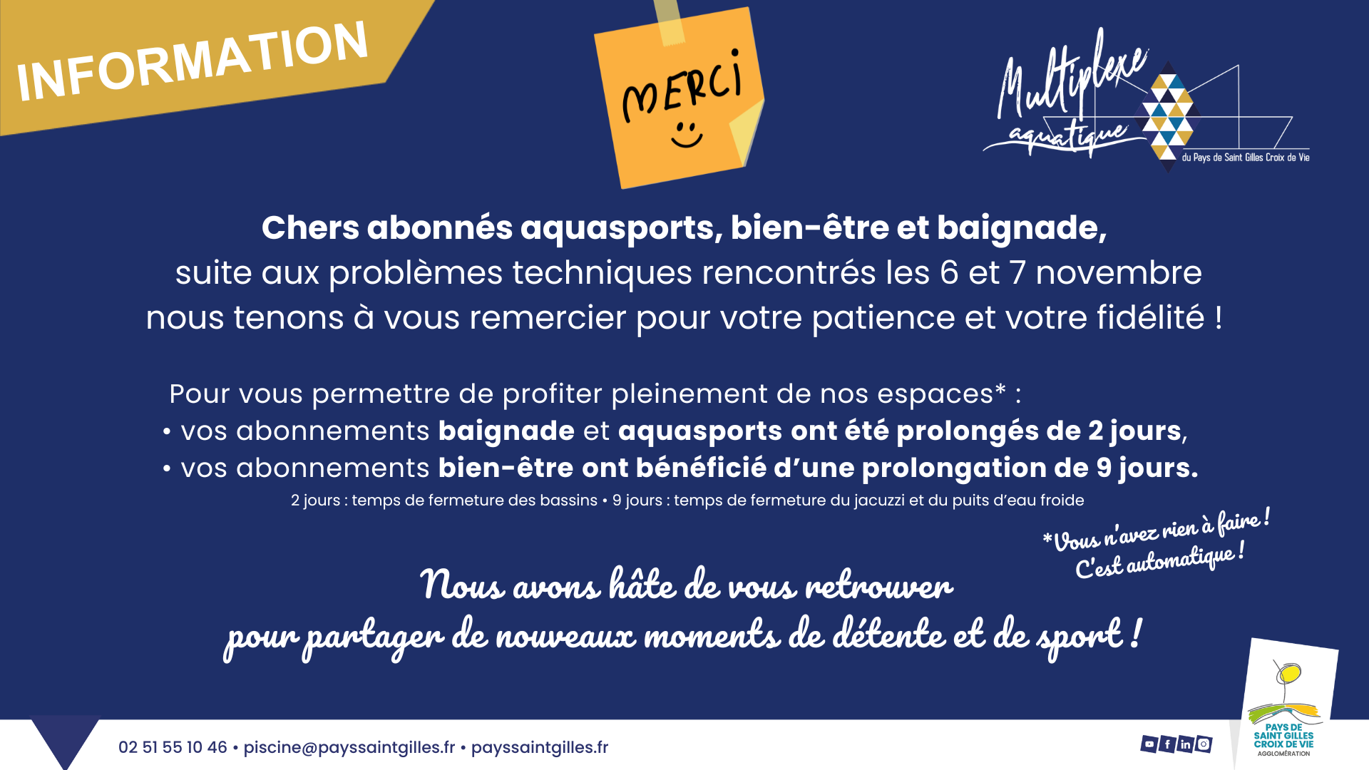 compensation fermeture 2025 - ECRAN BASSIN