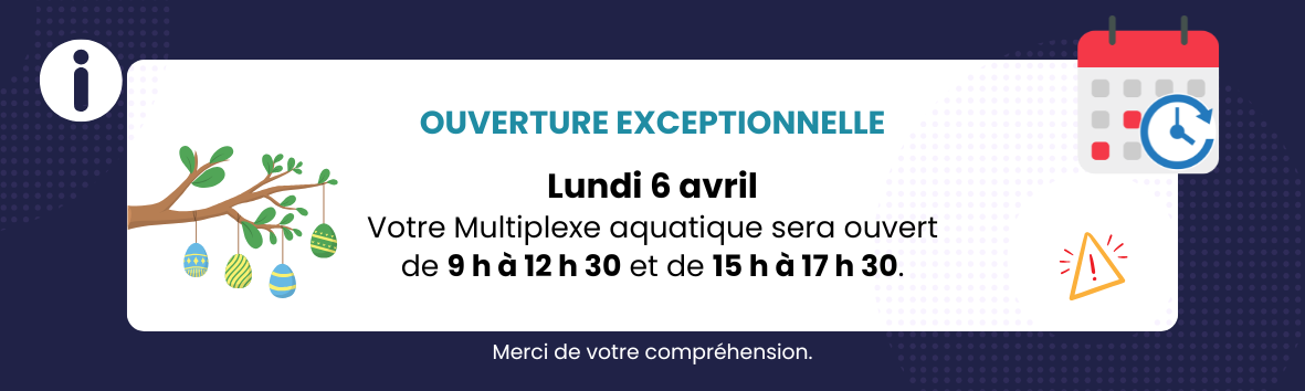 Fermeture 6 AVRIL PAQUES