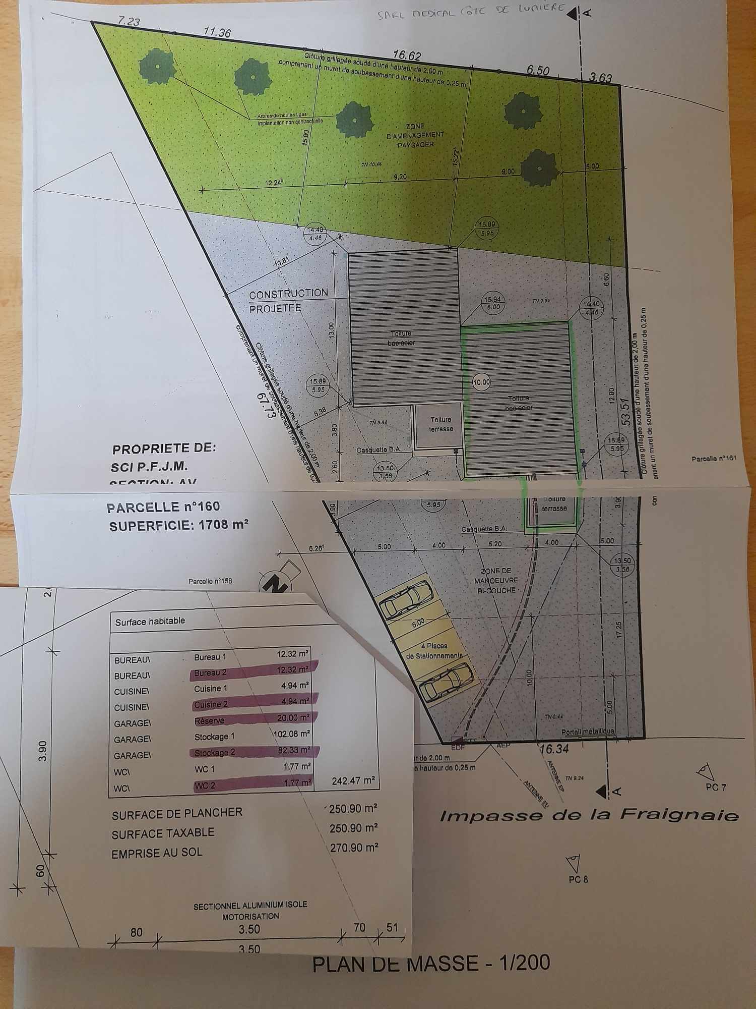 GROUSSIN - PLAN DE MASSE - BAT2