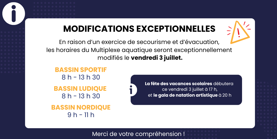 modification horaire multiplexe