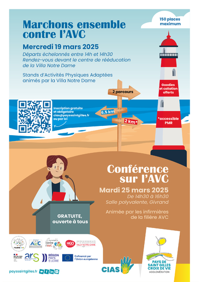 19 et 25 mars 2025 - Marche AVC + conf