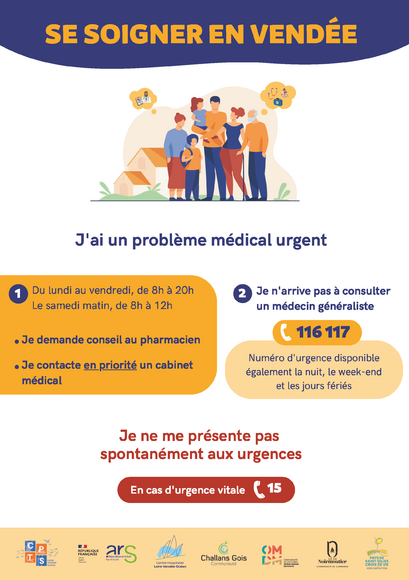 Affiche Accès aux soins vendée